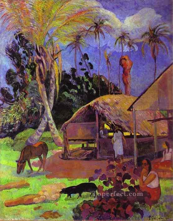 Black Pigs Post Impressionism Primitivism Paul Gauguin Oil Paintings